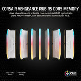 CORSAIR Vengeance RGB RS DDR5 32 GB (2 x 16 GB) Hasta 6000 MHz AMD...