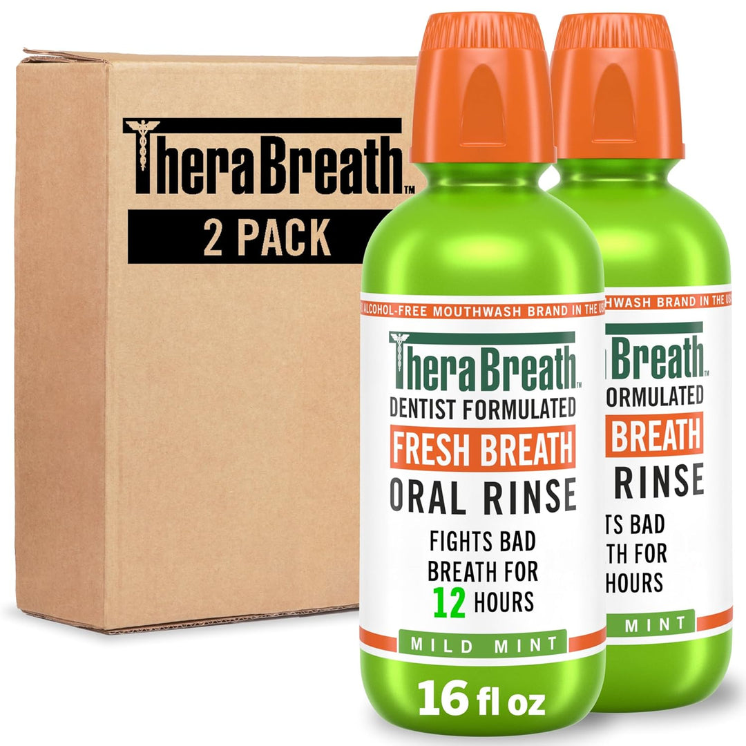 TheraBreath - Enjuague bucal Fresh Breath sabor a menta
