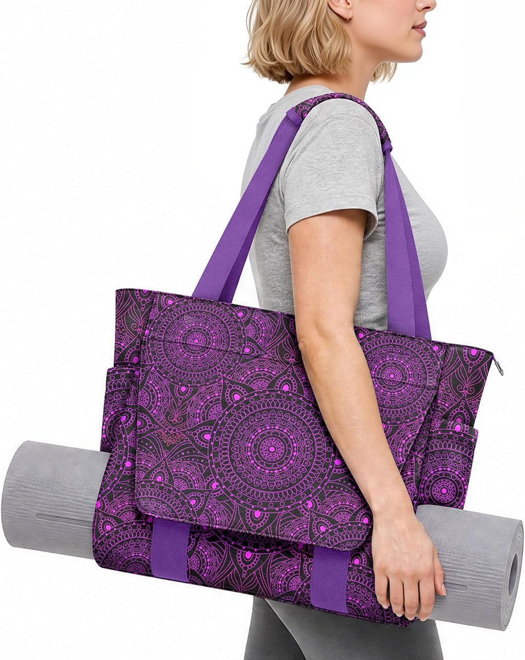 Bolsa para esterilla de yoga, bolsas de gimnasio para mujeres y