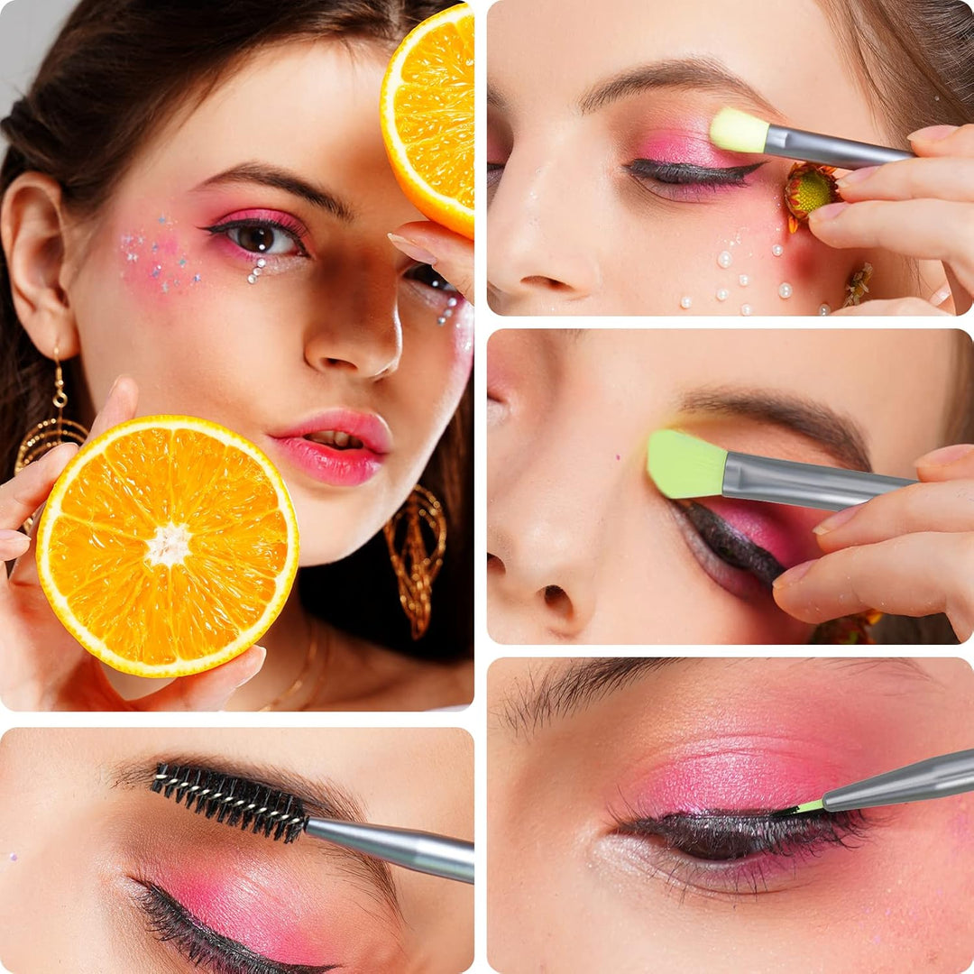 Docolor Juego de 15 brochas para sombra de ojos, 15 piezas, brochas...