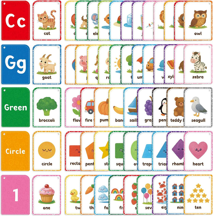 Las tarjetas flash están diseñadas para niños de 1 a 3