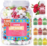VISRIE Mini Bálsamo Labial 180 Pack, Bálsamo Labial a Granel con Vi...