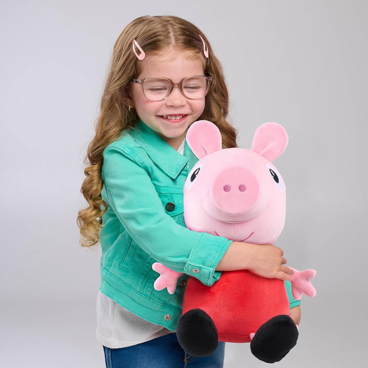 Peppa Pig - Peluche grande con peso de 2 libras, animal de peluche...