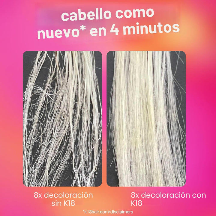 K18 Mascarilla Molecular Capilar Sin Enjuague, Repara el Cabello Se...