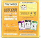 Exploding Kittens Let's Hit Each Other con Fake Swords, 3-6 Players