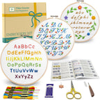 Bradove Alphabet Embroidery Kit para Beginners con Patterns