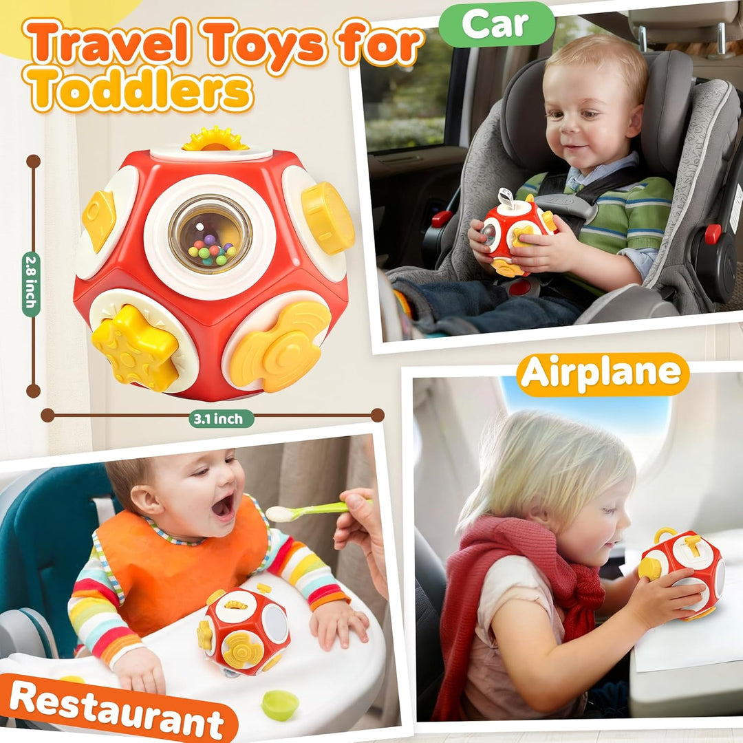 Chilvil Cubo ocupado para niños de 1 año relleno de
