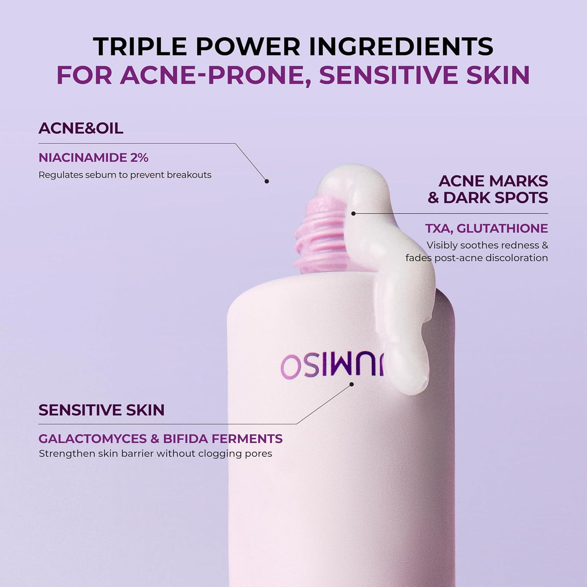 JUMISO Niacinamide 2% Oil Control Moisturizer \u2013 Crema de gel d...