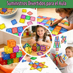 Coodoo Juguetes para niños, juego de azulejos magnéticos