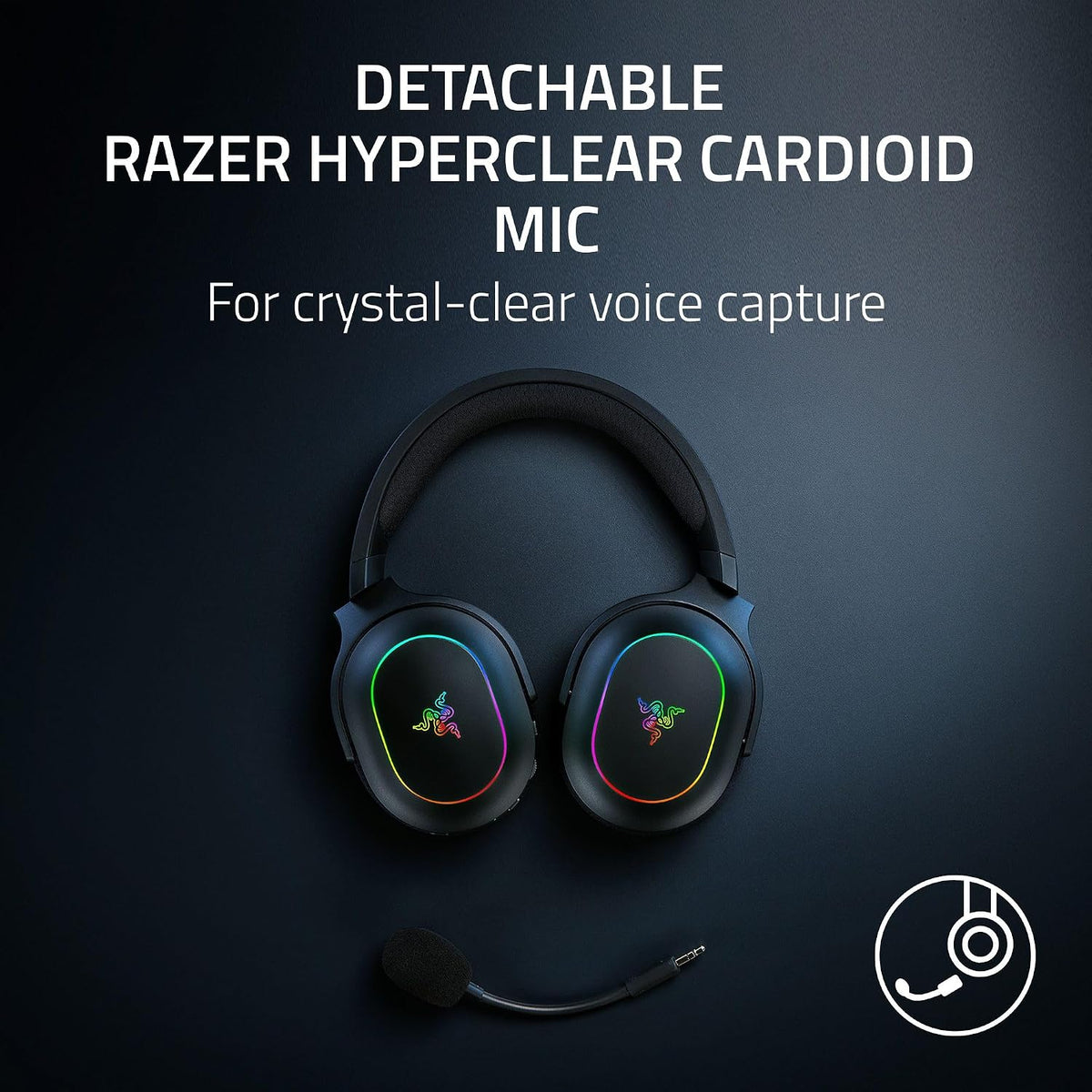 Razer Barracuda X Chroma Audífonos Gamer Inalámbricos, 2.4 GHz, negro