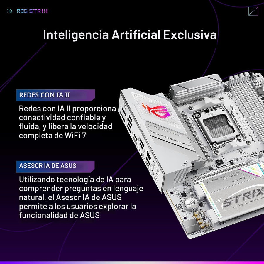 ASUS ROG Strix B850-G Gaming WiFi AMD AM5 B850 mATX Placa base, Adv...