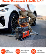 VEVOR Compresor de aire de 12V de servicio pesado, inflador de neum...