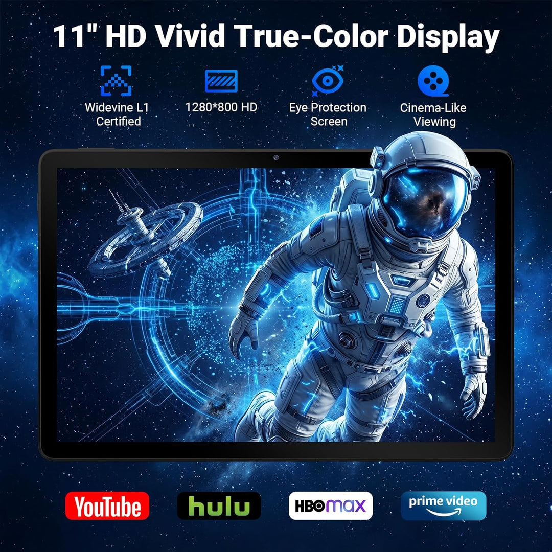 MUISOO Tableta de 11 pulgadas, Octa-Core, 16GB RAM 128GB ROM 1TB Ex...