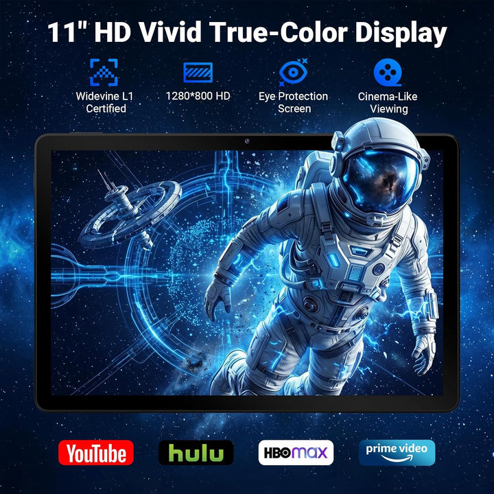 MUISOO Tableta de 11 pulgadas, Octa-Core, 16GB RAM 128GB ROM 1TB Ex...