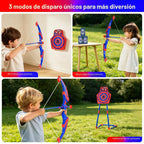 Arco y flecha para niños de 8 a 12 años con luz LED, regalos deportivos