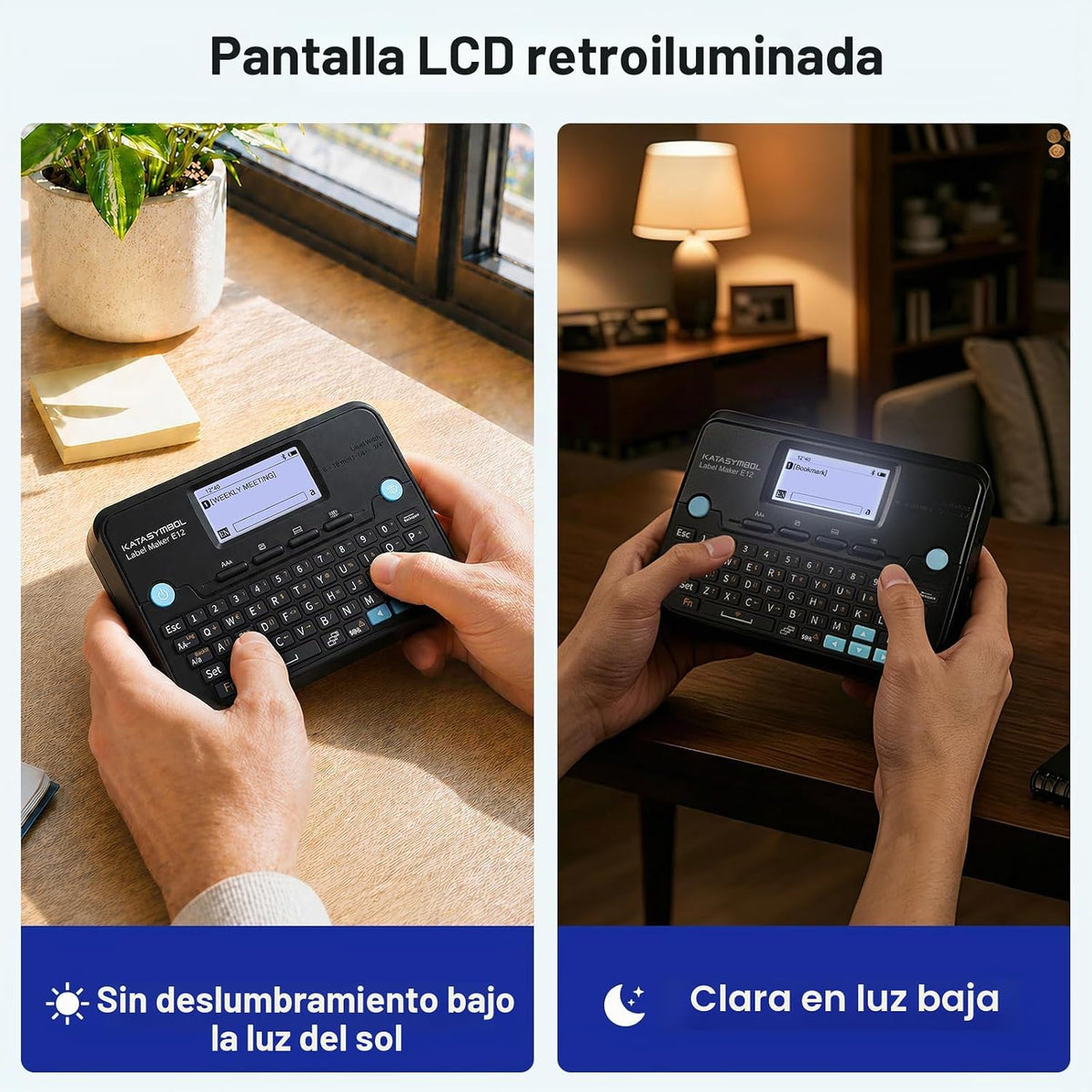 SUPVAN Máquina etiquetadora con teclado y Bluetooth E12 con 4 cintas