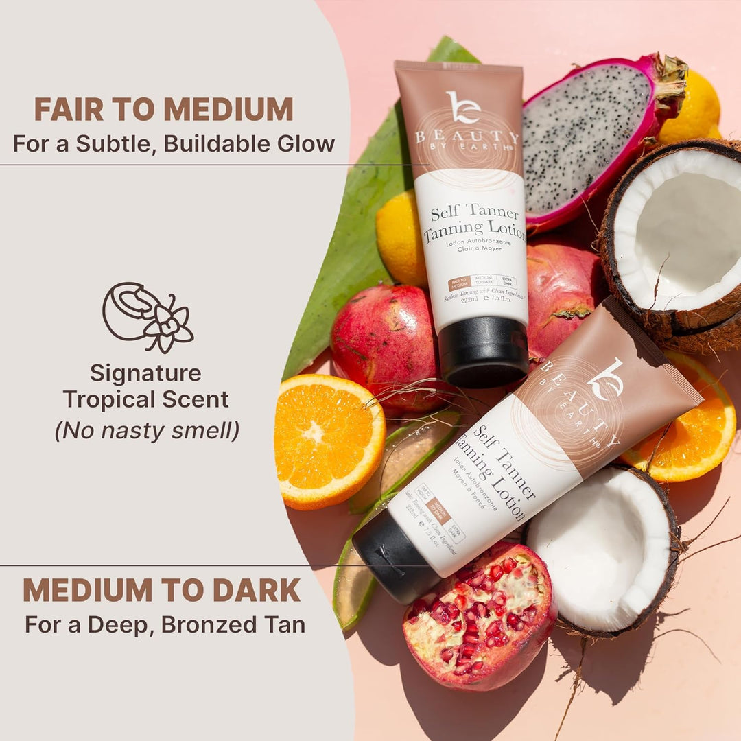Beauty by Earth - Autobronceador hecho en EE. UU. con ingredientes...