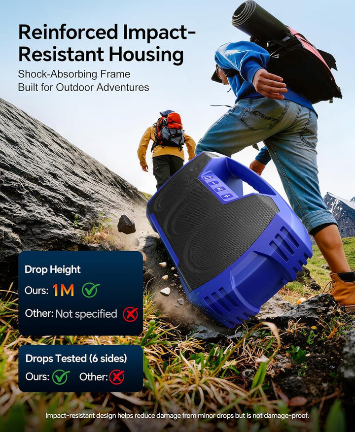 Houl Zallee Altavoz Bluetooth Impermeable IPX7, Altavoces Inalámbri...