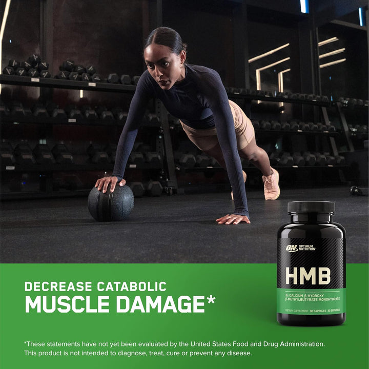 Optimum Nutrition HMB 1000 Caps, 1g de calcio beta-hidroxi beta-met...