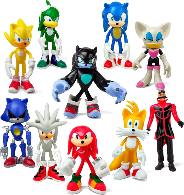 Toysvill Sonic the Hedgehog - Figuras de acción grandes (juego de 1...