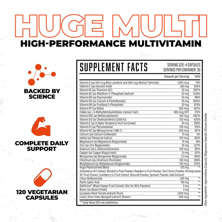 Gran multivitamínico para hombres, fórmula todo en uno de alto rend...