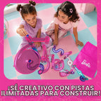 Barbie Sparkle Marble Run - Juego de construcción con 10 canicas para niños
