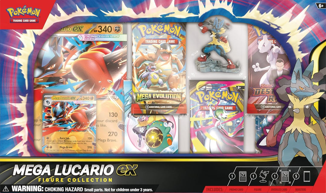 Pokémon TCG: Colección de figuras Mega Lucario ex