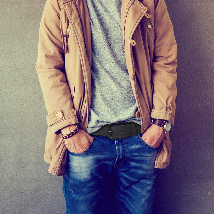 Timberland Cinturón clásico de cuero para hombre, casual, de todos...