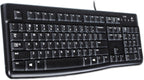 K120 teclado ergonómico de escritorio con cable USB negro
