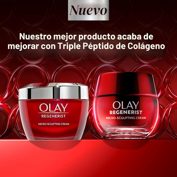 Crema micro escultora Olay Regenerist antienvejecimiento avanzado,...