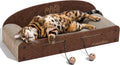 FUKUMARU Cama rascador grande para gatos, sofá rascador para gatos de 26