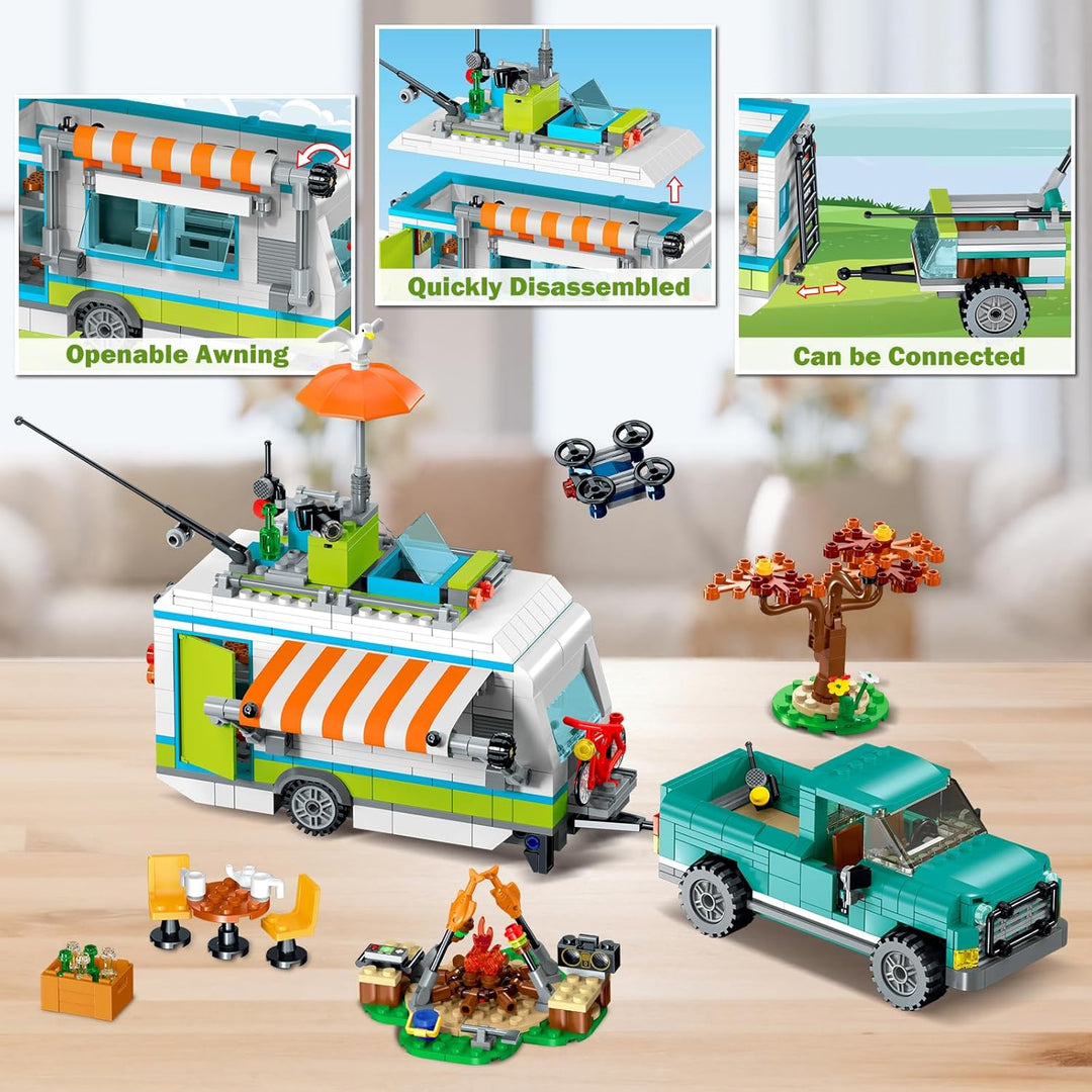 HOGOKIDS City Camper Van - Juego de construcción con luz