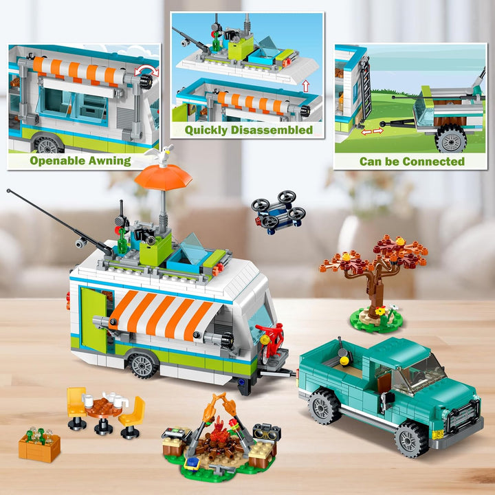 HOGOKIDS City Camper Van - Juego de construcción con luz