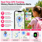 DXPICR Reloj inteligente 4G para niños con rastreador GPS, video y...