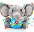 STEAM Life Peluche Musical Elefante con Luces, Bebés 0-36 Meses, Gris