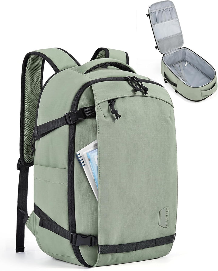 BAGSMART Mochila de viaje de mano, mochila de viaje grande de 17.3...