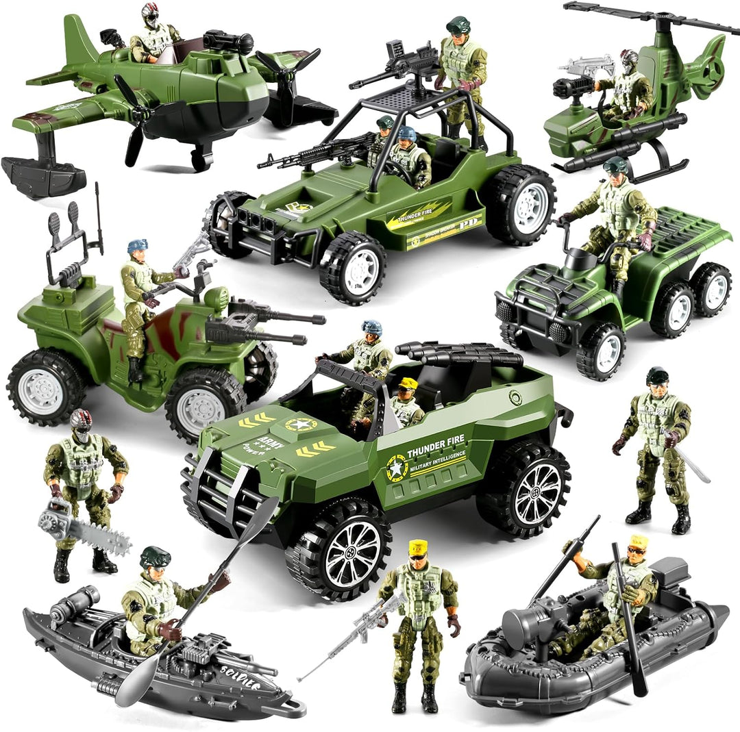 HOSPONY 58-en-1 Juguetes del Ejército para Niños de 4-7 6-8 8-12, C...