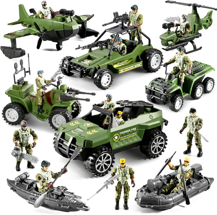 HOSPONY 58-en-1 Juguetes del Ejército para Niños de 4-7 6-8 8-12, C...