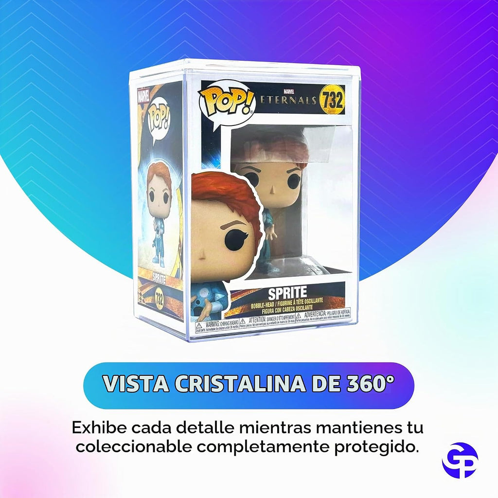 Paquete de 4 fundas protectoras Funko Pop, caja de exhibición apilable de