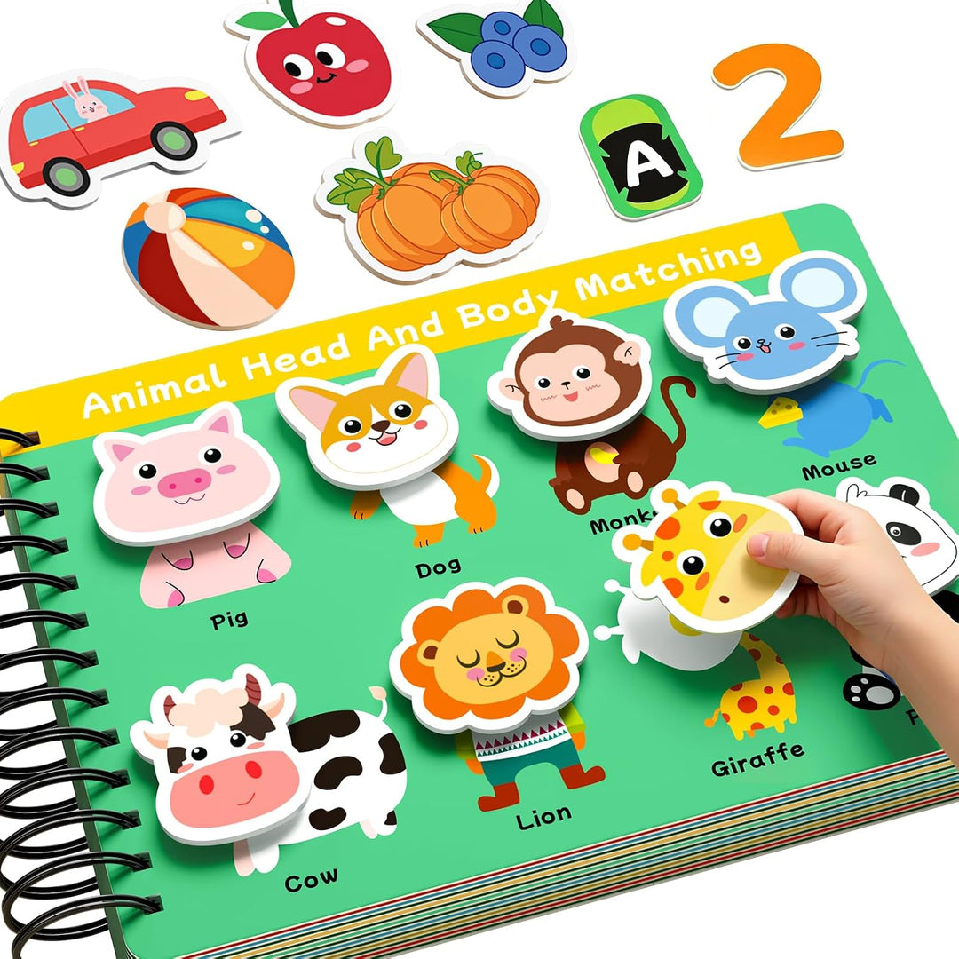Libro ocupado para niños pequeños de 3 a 5 años, actividades de apr...