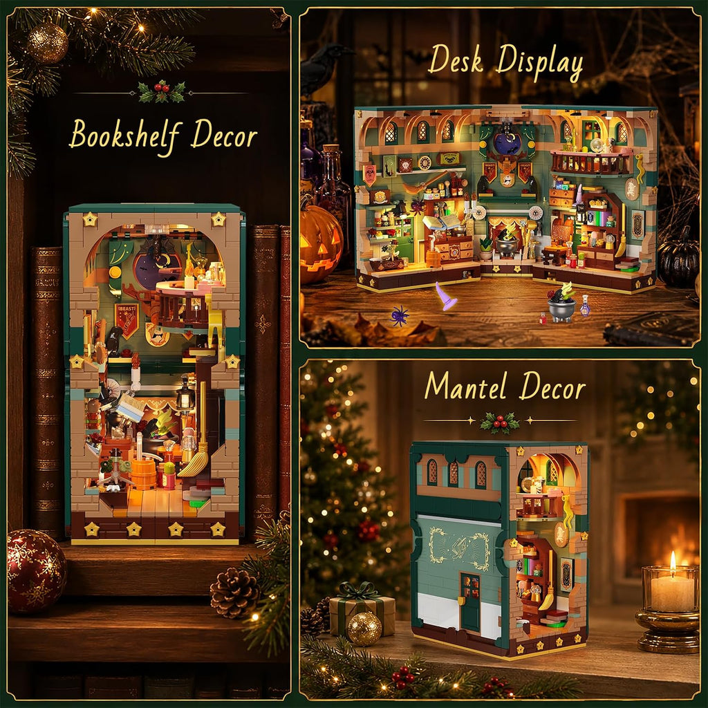 INSOON Calendario de Adviento 2026 Magic Book Nook Set de construcción con