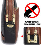 Bolso de viaje pequeño, bolso cruzado antirrobo para mujer