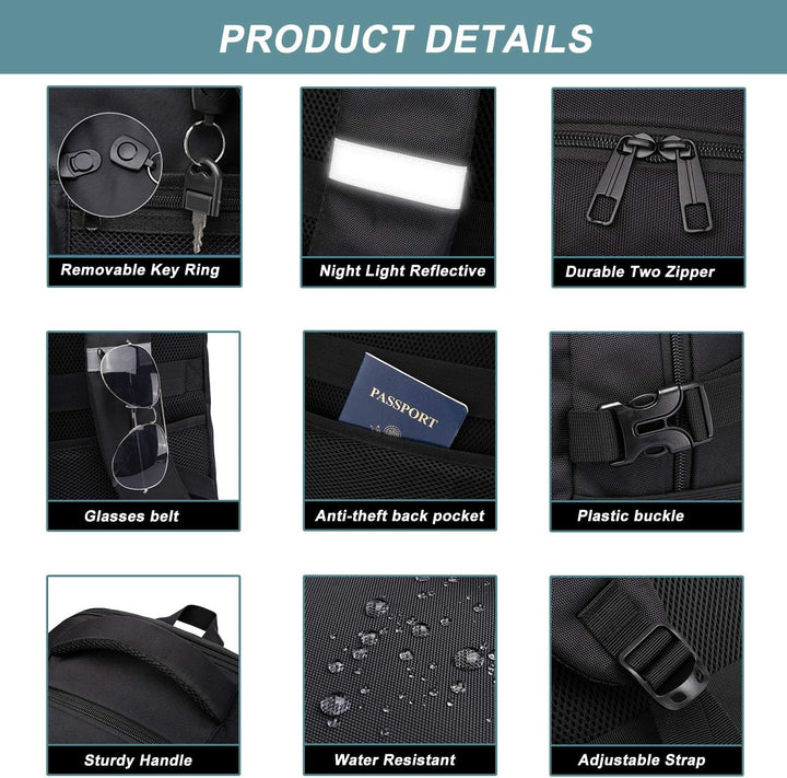 LIWAG Mochila extra grande para laptop, para mujer, mochila de viaj...
