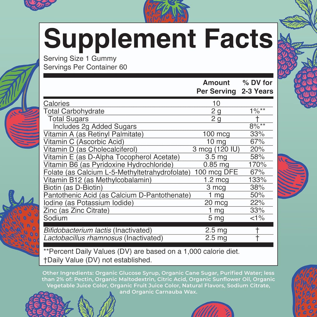 MaryRuth Organics Gomitas multivitamínicas postbióticos