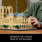 LEGO Architecture Réplica de Notre-Dame de Paris, Kit de Modelo Arquitectónico, Set de Construcción Coleccionable para Adultos, Souvenir para Construir y Exhibir, Idea de Regalo para Amantes de la