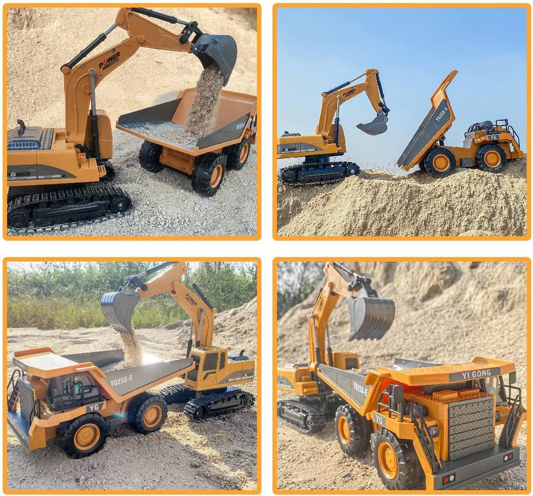 ID Gerilla Excavadora de control remoto, juguete de construcción a...
