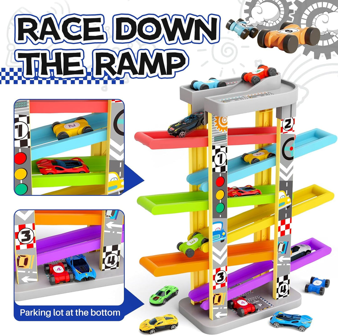 aotipol Juguetes Montessori para niños de 2 a 3 años, juego de ramp...