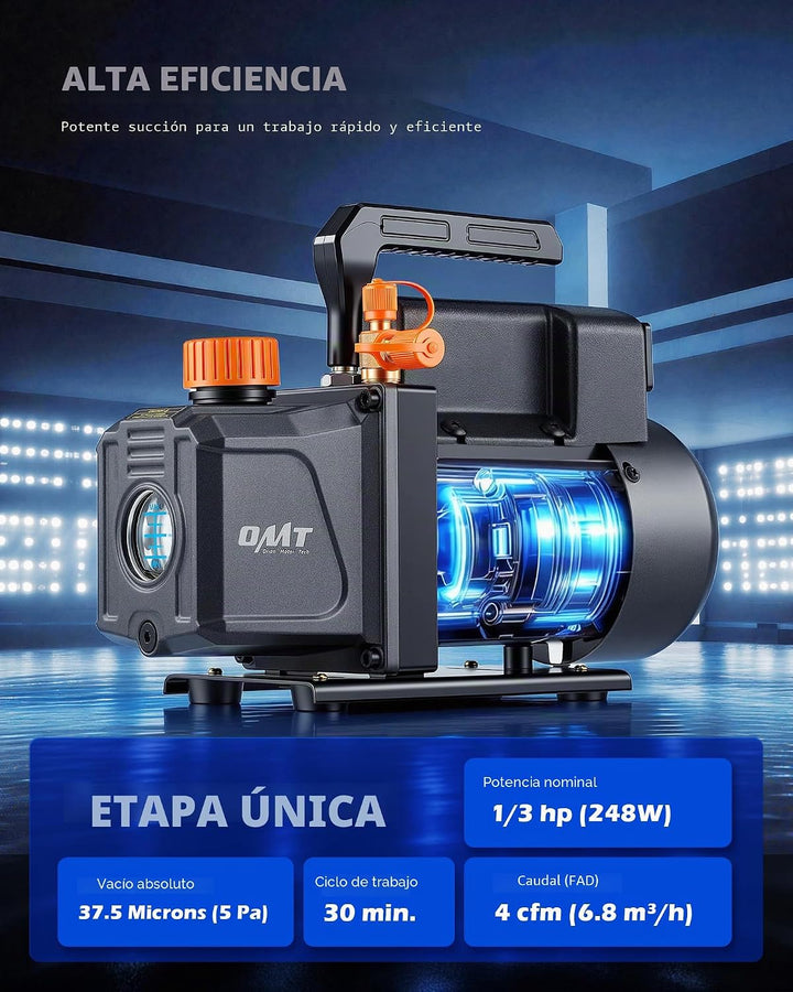Orion Motor Tech R1234yf Bomba de vacío de AC y juego de manómetros...