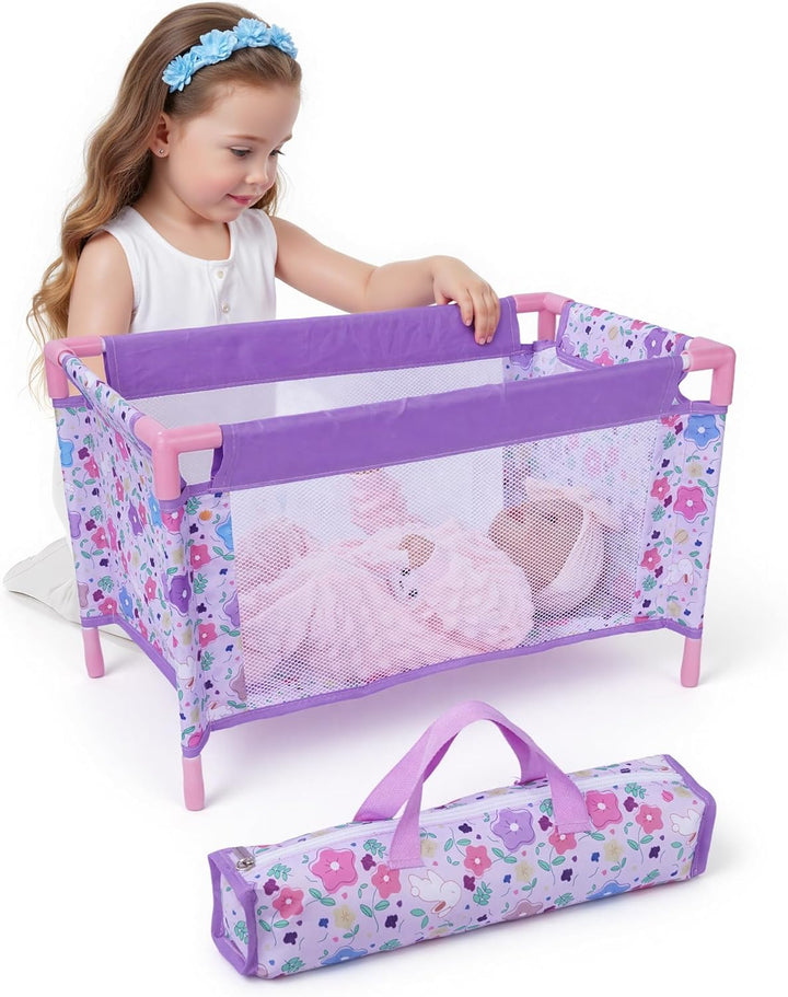 BABESIDE Juego de Cuna para Muñecas de Bebé para Muñecas de 18 Pulg...