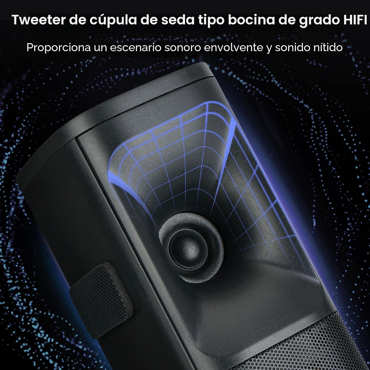 Saiyin Barra de sonido para Smart TV con subwoofer, barra de sonido desmontable de 100 W, sistema de teatro en casa con sonido envolvente para TV con tweeter de bocina, graves ajustables y HDMI-ARC